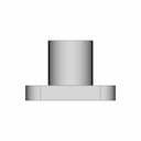 Cylindrical Flange Mount With Threaded Base 1 | Industrial CAD Design_90_0_degree_snapshot
