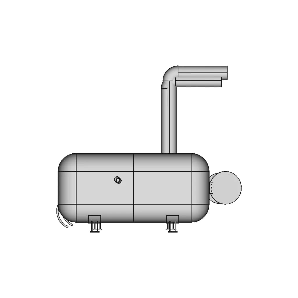 Combustion Chamber First Iteration 1 | CAD Model for Energy Systems_0_0_degree_snapshot
