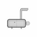 Combustion Chamber First Iteration 1 | CAD Model for Energy Systems_0_0_degree_snapshot