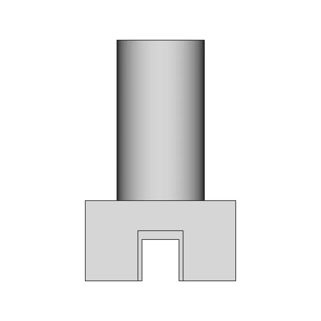 Cylindrical Mount With Interlocking Base 1 | Industrial CAD Design_90_0_degree_snapshot