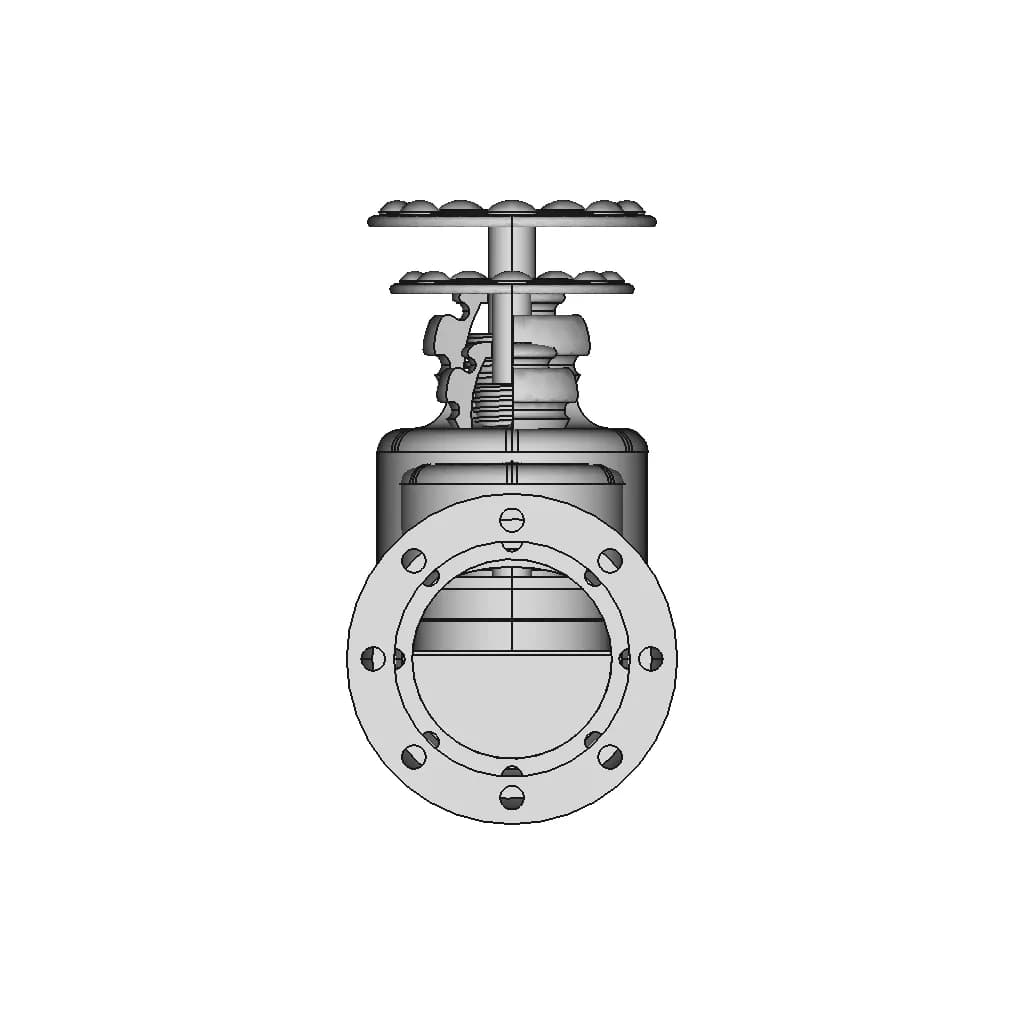 Industrial Valve 6 | CAD Model for Energy Systems_0_270_degree_snapshot