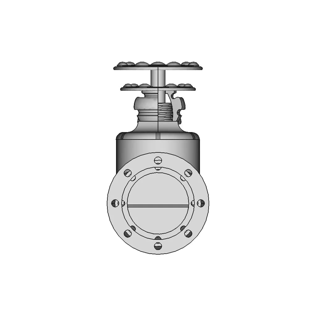 Industrial Valve 6 | CAD Model for Energy Systems_0_90_degree_snapshot