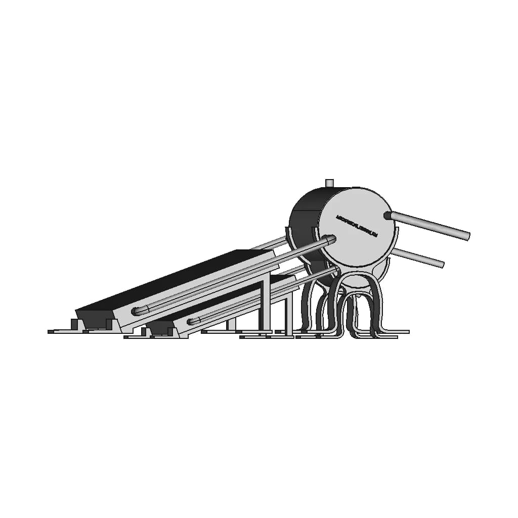 Solar Water Heater 8 | Industrial CAD Design_0_90_degree_snapshot