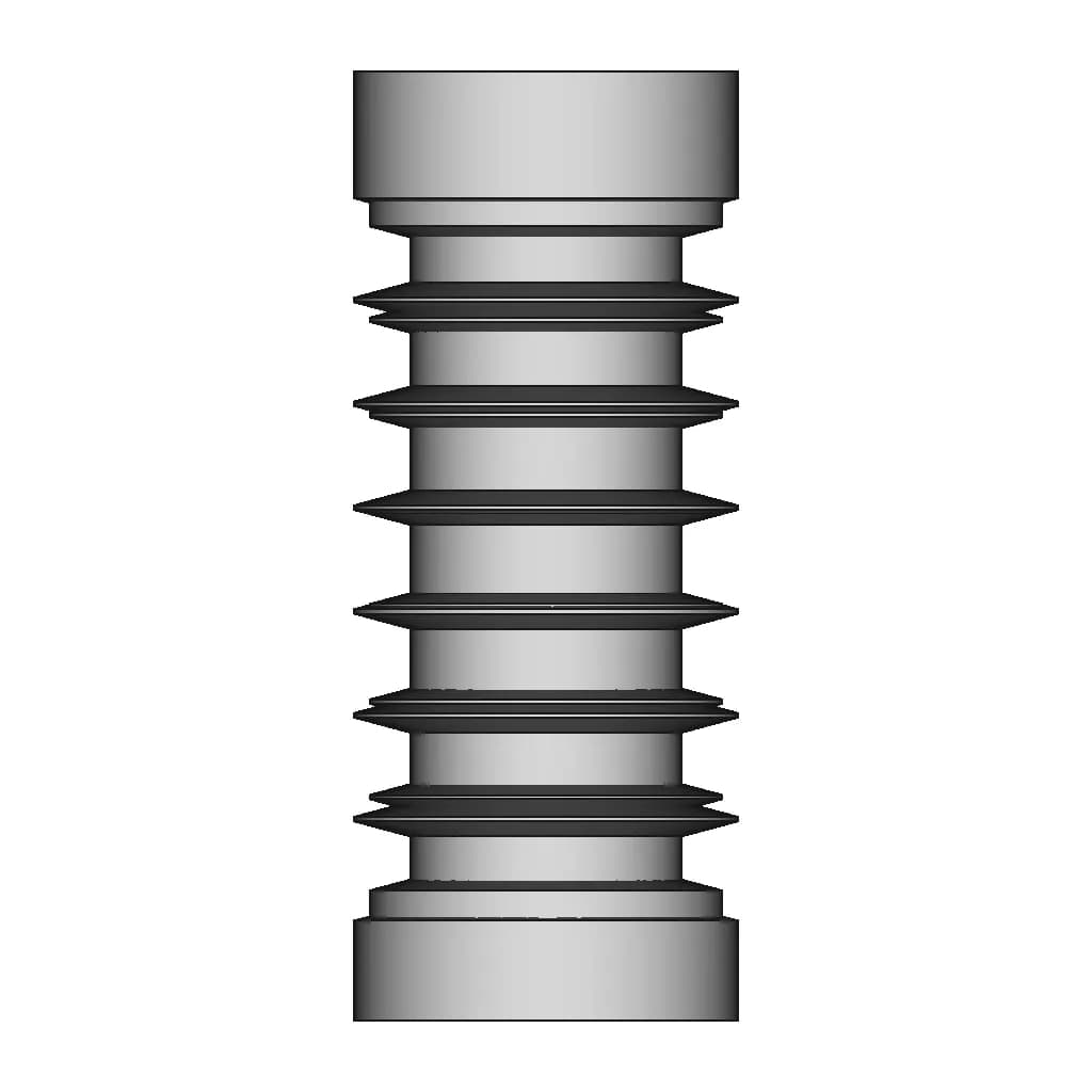 Medium Voltage Insulator For Indoor Use Cylindrical 1 | CAD Model for Energy Systems_0_0_degree_snapshot