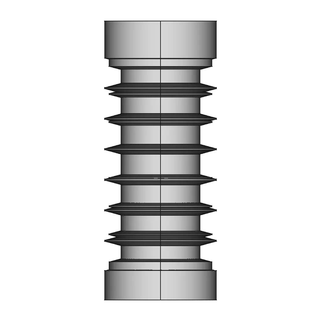 Medium Voltage Insulator For Indoor Use Cylindrical 1 | CAD Model for Energy Systems_0_270_degree_snapshot