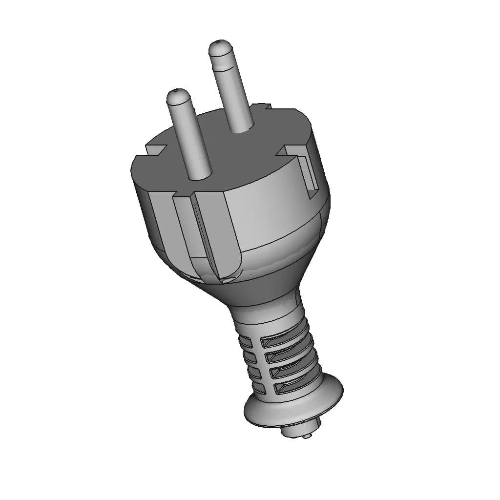 F Type Connector 1 | CAD Model for Energy Systems_60_30_degree_snapshot