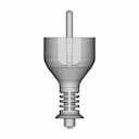 F Type Connector 1 | CAD Model for Energy Systems_90_0_degree_snapshot