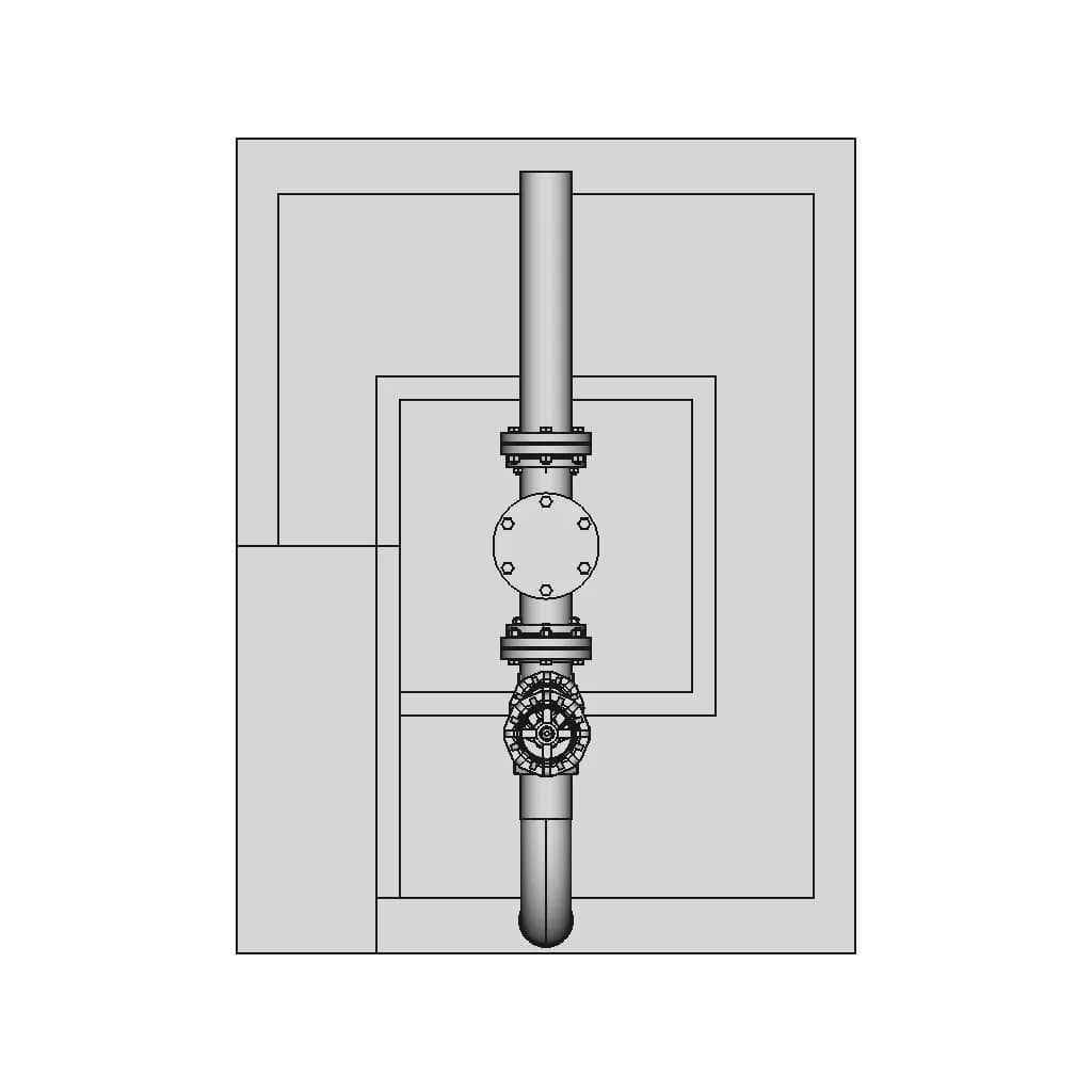 Water Supply Pipeline 1 | CAD Model for Energy Systems_270_0_degree_snapshot