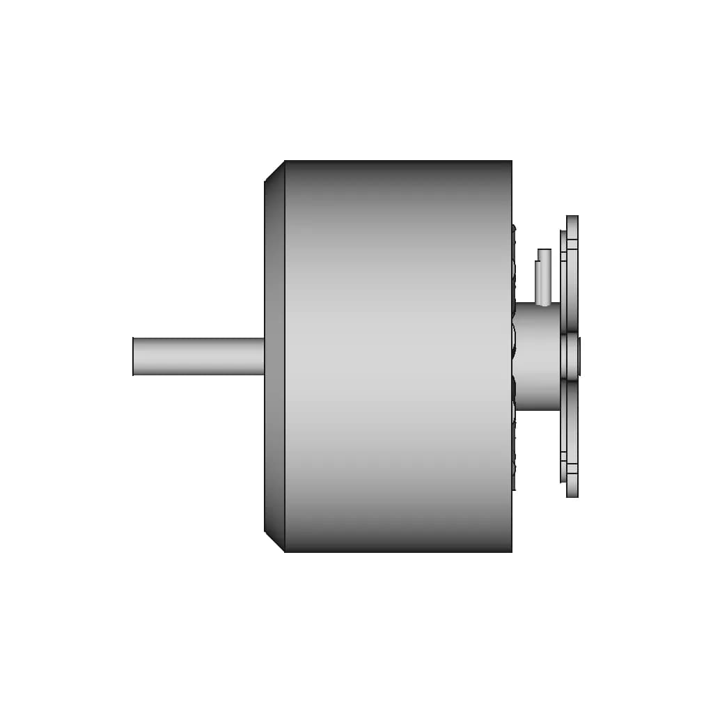 Micro 1104 Brushless Motor 1 2S 4300Kv 1 | CAD Model for Energy Systems_0_90_degree_snapshot
