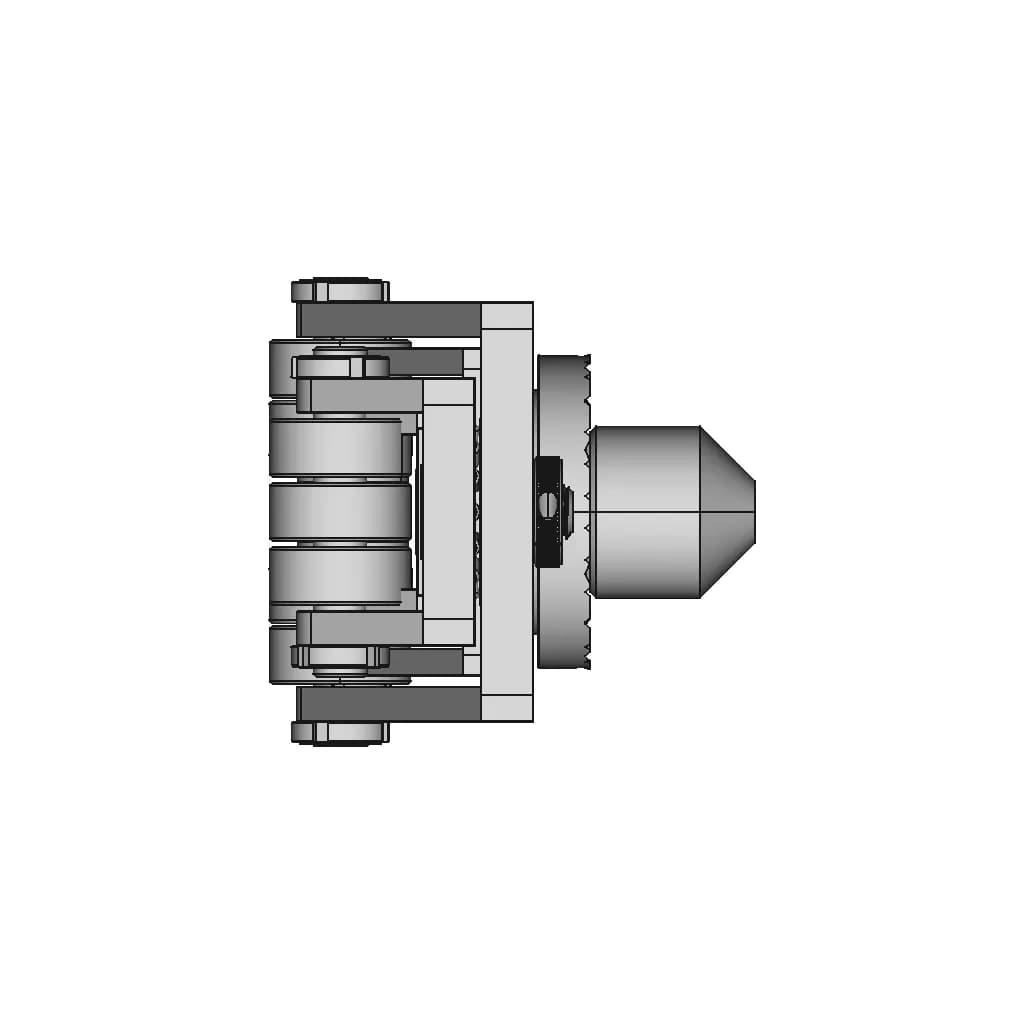 360 Turned Container Heavy Load Roller 1 | CAD Model for Energy Systems_0_270_degree_snapshot