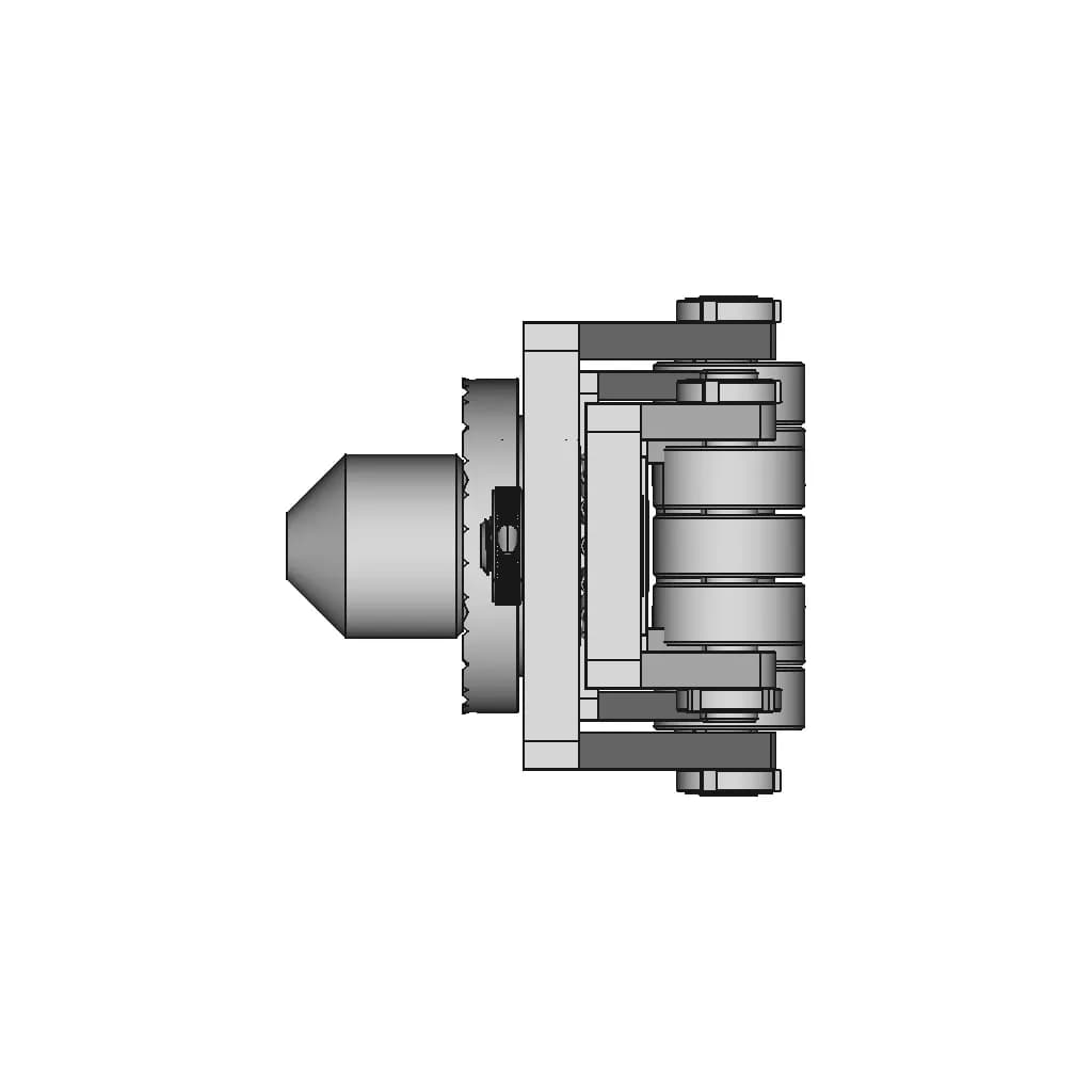 360 Turned Container Heavy Load Roller 1 | CAD Model for Energy Systems_0_90_degree_snapshot
