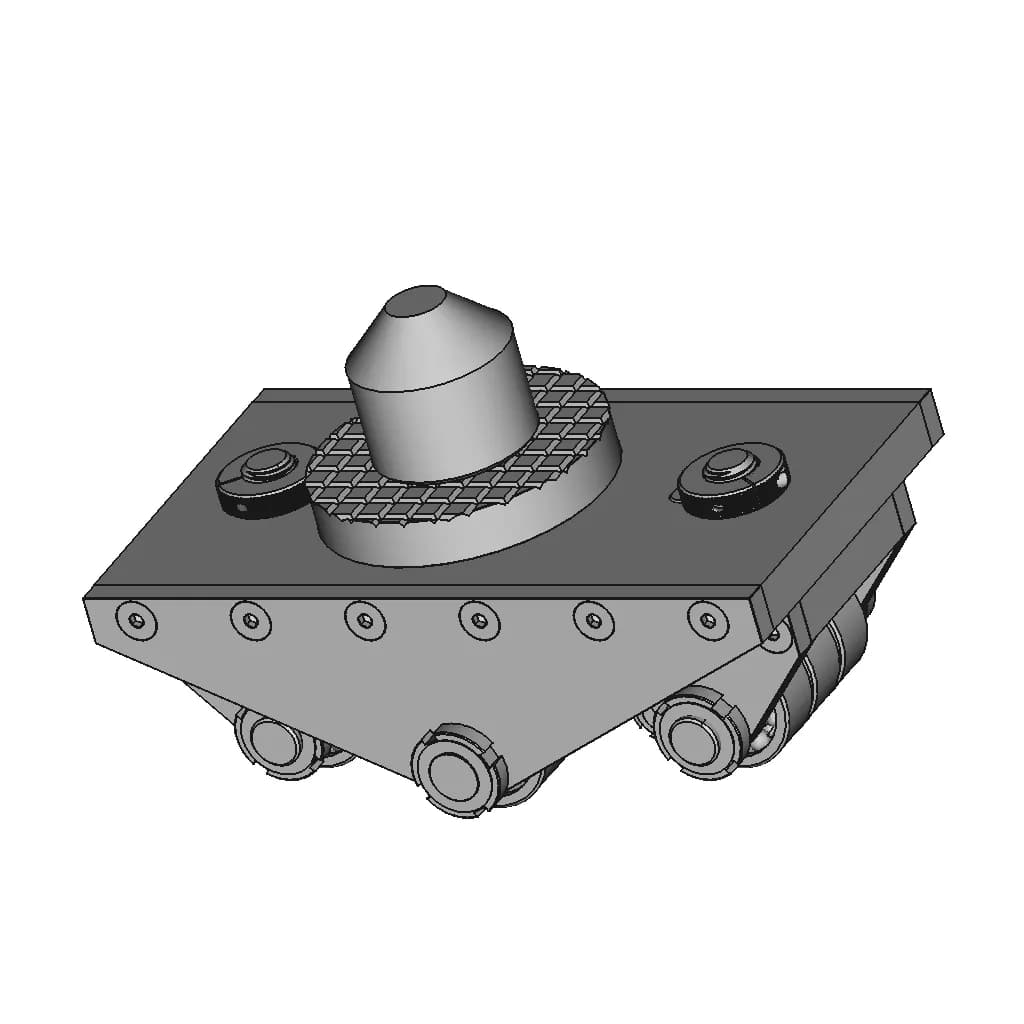 360 Turned Container Heavy Load Roller 1 | CAD Model for Energy Systems_60_30_degree_snapshot