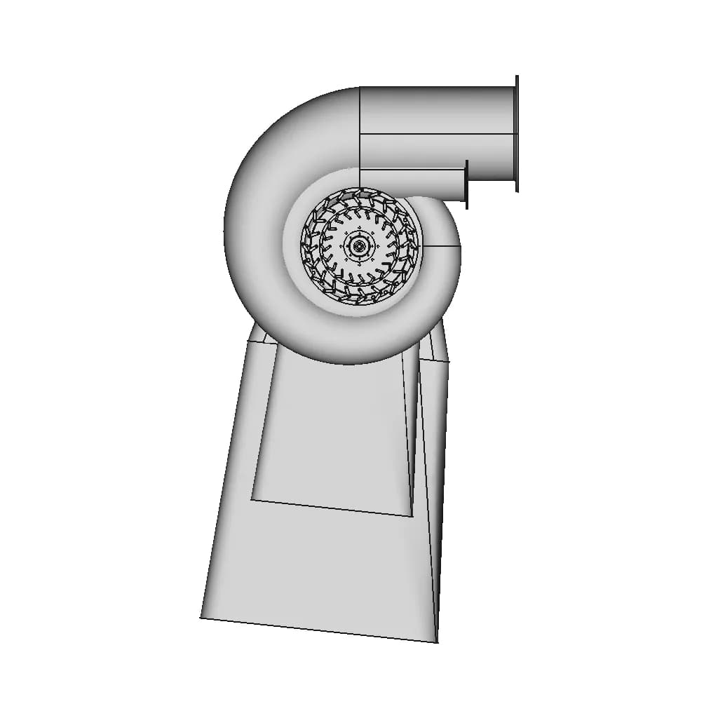 Francis Turbine 6 | CAD Model for Energy Systems_0_0_degree_snapshot