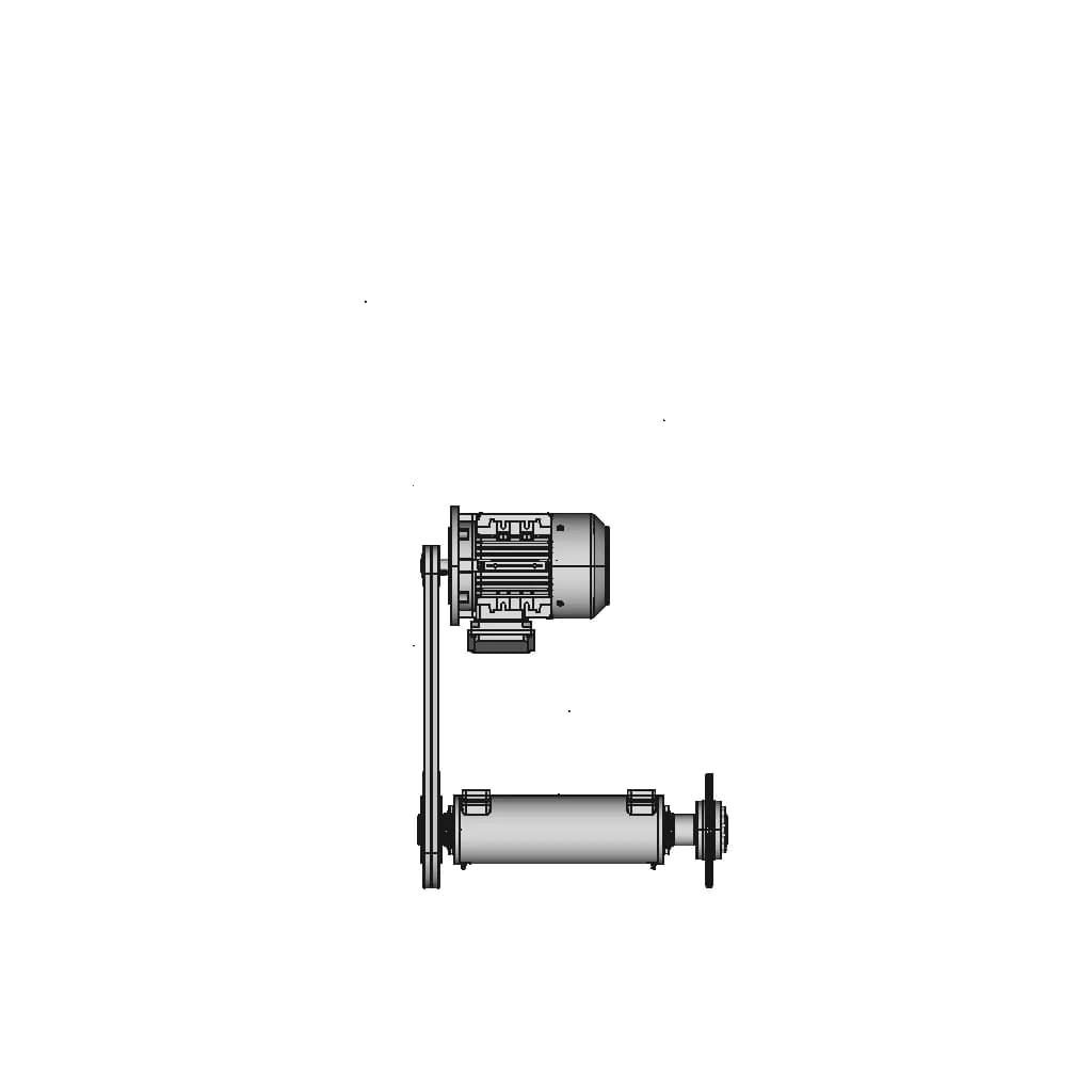 Industrial Fan Drive Bearing Mounting 1 | CAD Model for Energy Systems_0_90_degree_snapshot