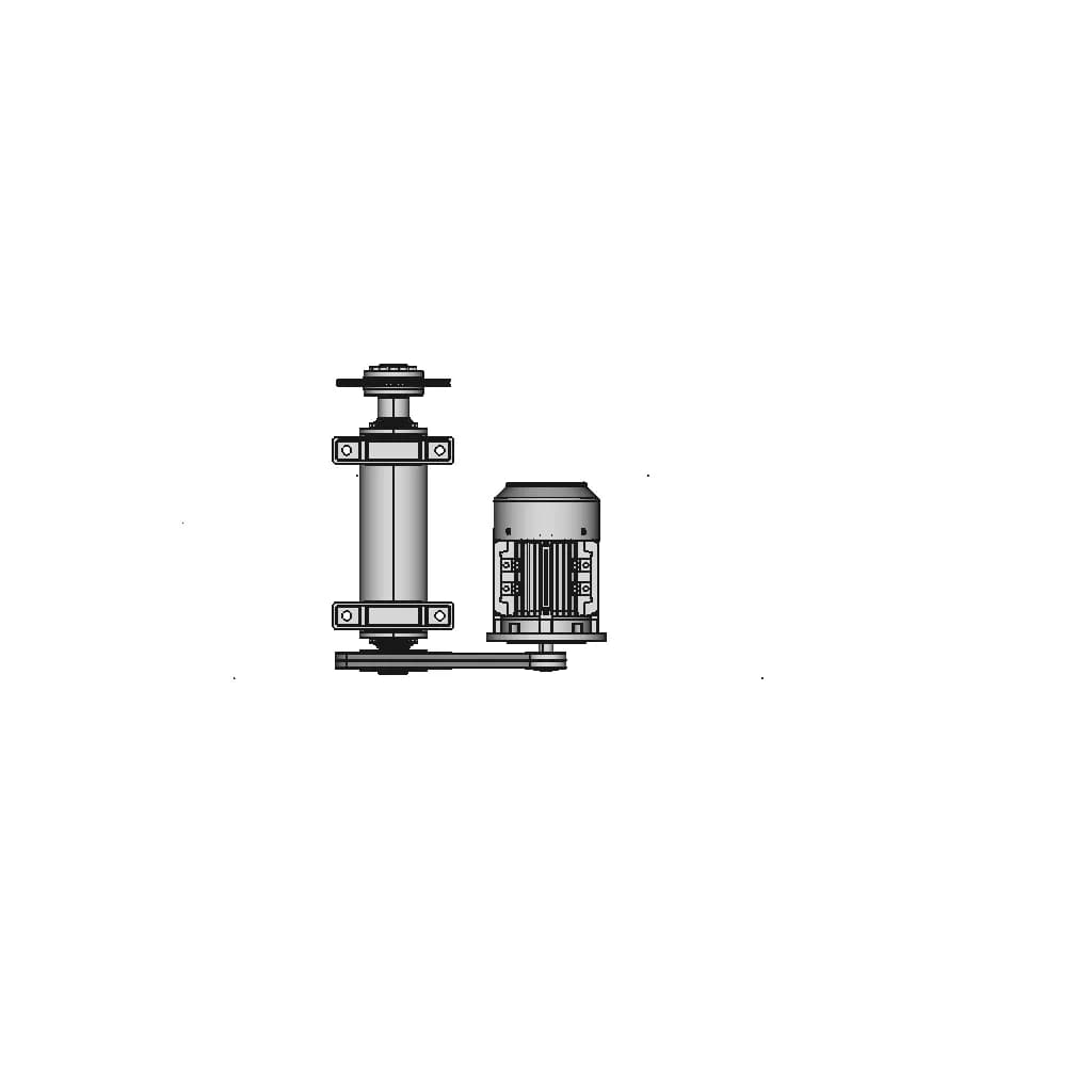 Industrial Fan Drive Bearing Mounting 1 | CAD Model for Energy Systems_270_0_degree_snapshot