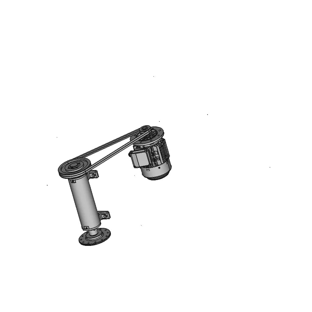 Industrial Fan Drive Bearing Mounting 1 | CAD Model for Energy Systems_60_30_degree_snapshot