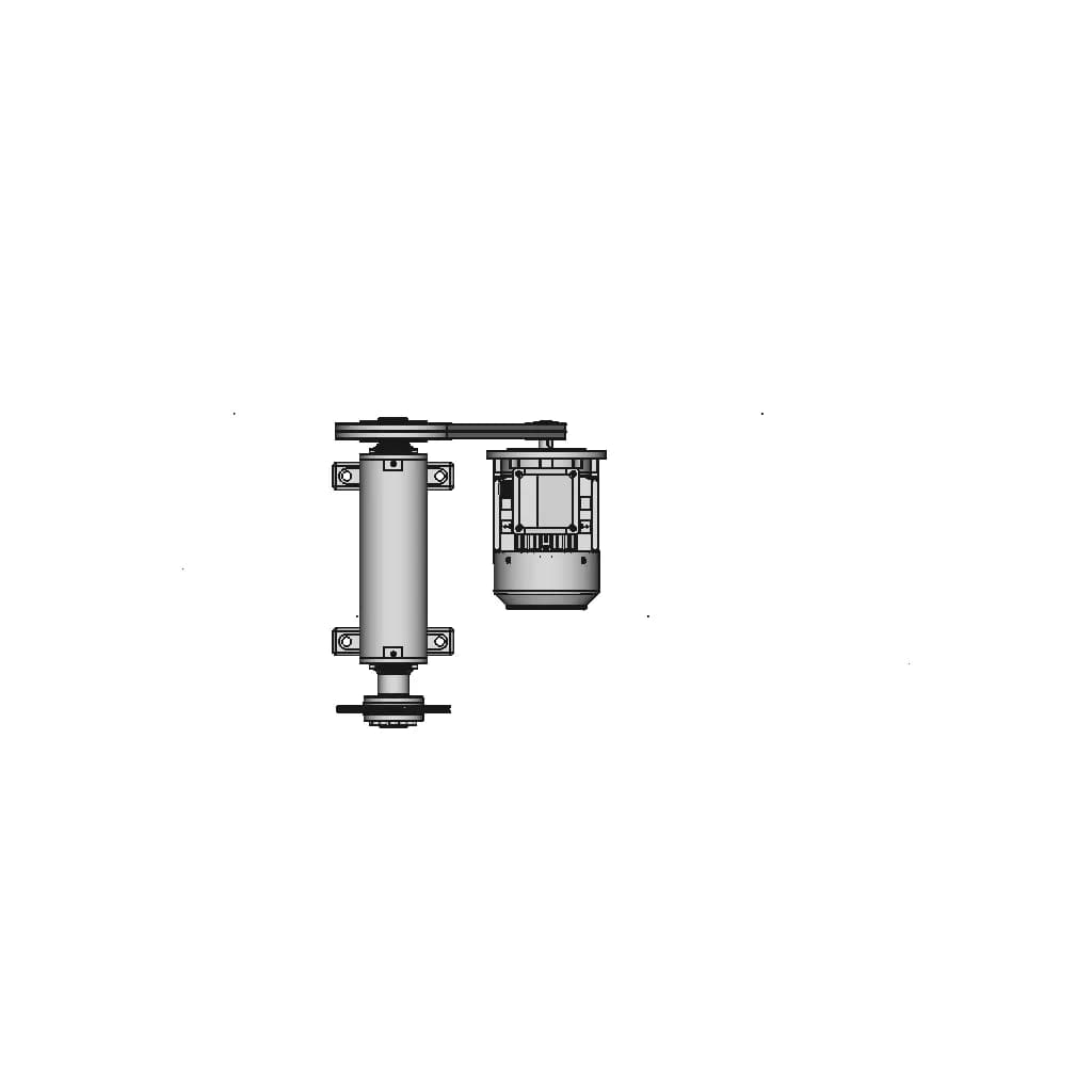 Industrial Fan Drive Bearing Mounting 1 | CAD Model for Energy Systems_90_0_degree_snapshot