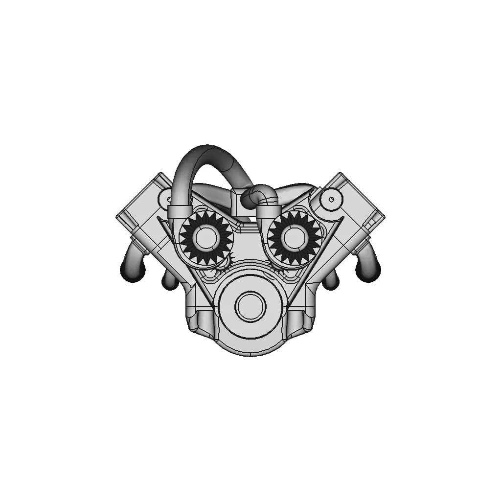 Car Engine 48 | CAD Model for Energy Systems_0_90_degree_snapshot
