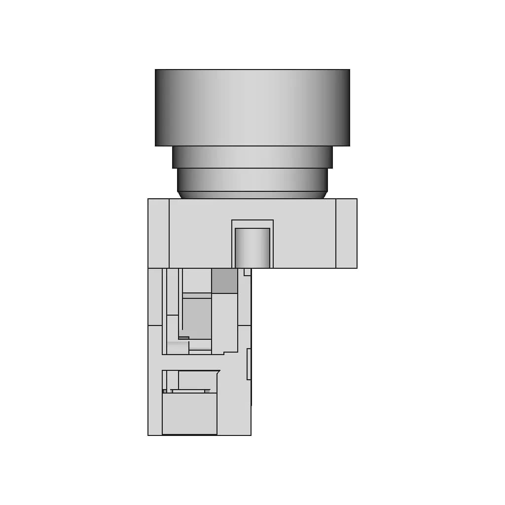 Push Button Xb 2 1 | CAD Model for Energy Systems_0_90_degree_snapshot