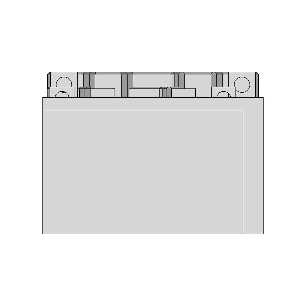 Lithium Battery 6Ah 1 | CAD Model for Energy Systems_0_90_degree_snapshot