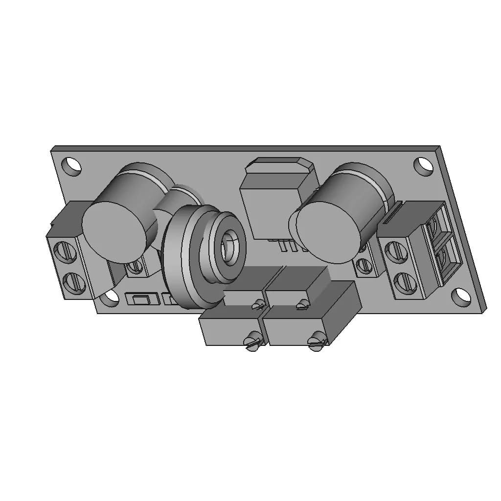 Xl4015 Dc Dc Board 1 | CAD Model for Energy Systems_60_30_degree_snapshot