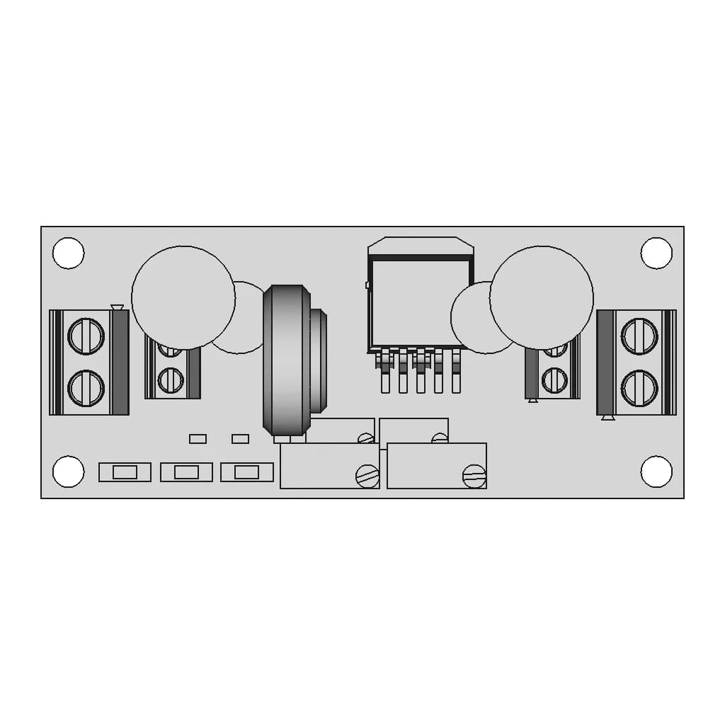 Xl4015 Dc Dc Board 1 | CAD Model for Energy Systems_90_0_degree_snapshot