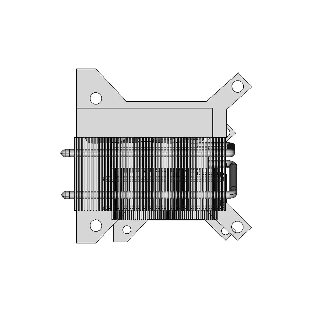 Radiateur De Refroidissement 1 | CAD Model for Energy Systems_0_90_degree_snapshot