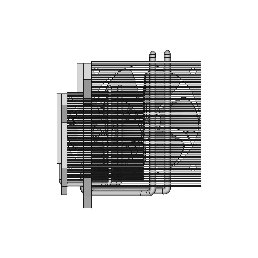 Radiateur De Refroidissement 1 | CAD Model for Energy Systems_90_0_degree_snapshot