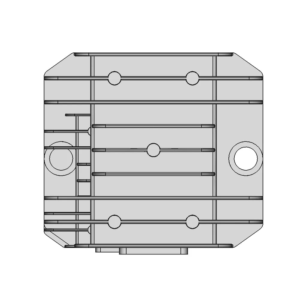 64X57X22Mm Buck Converter Casing 1 | CAD Model for Energy Systems_0_0_degree_snapshot