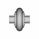Elastic Coupling With Toroidal Shell With Torque Transmission | CAD Model for Energy Systems_0_0_degree_snapshot