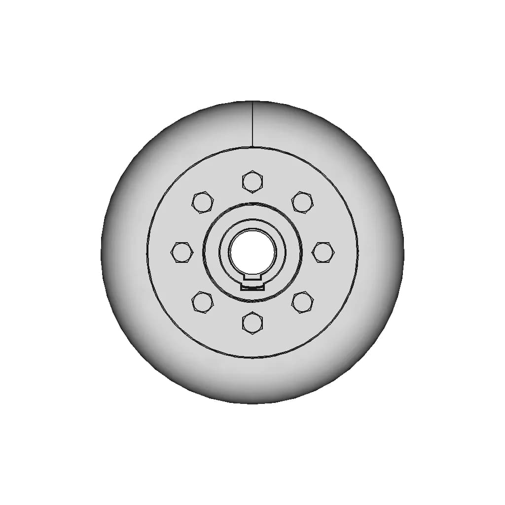 Elastic Coupling With Toroidal Shell With Torque Transmission | CAD Model for Energy Systems_0_270_degree_snapshot
