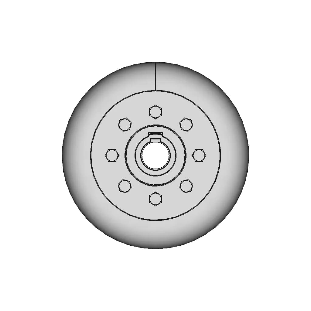 Elastic Coupling With Toroidal Shell With Torque Transmission | CAD Model for Energy Systems_0_90_degree_snapshot