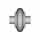 Elastic Coupling With Toroidal Shell With Torque Transmission | CAD Model for Energy Systems_90_0_degree_snapshot