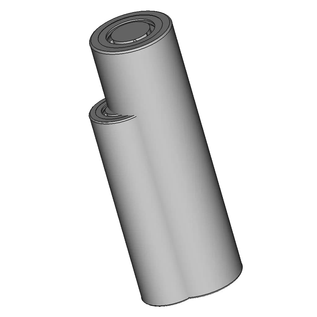 21700 Lithium Ion Li Ion Samsung 1 | CAD Model for Energy Systems_60_30_degree_snapshot