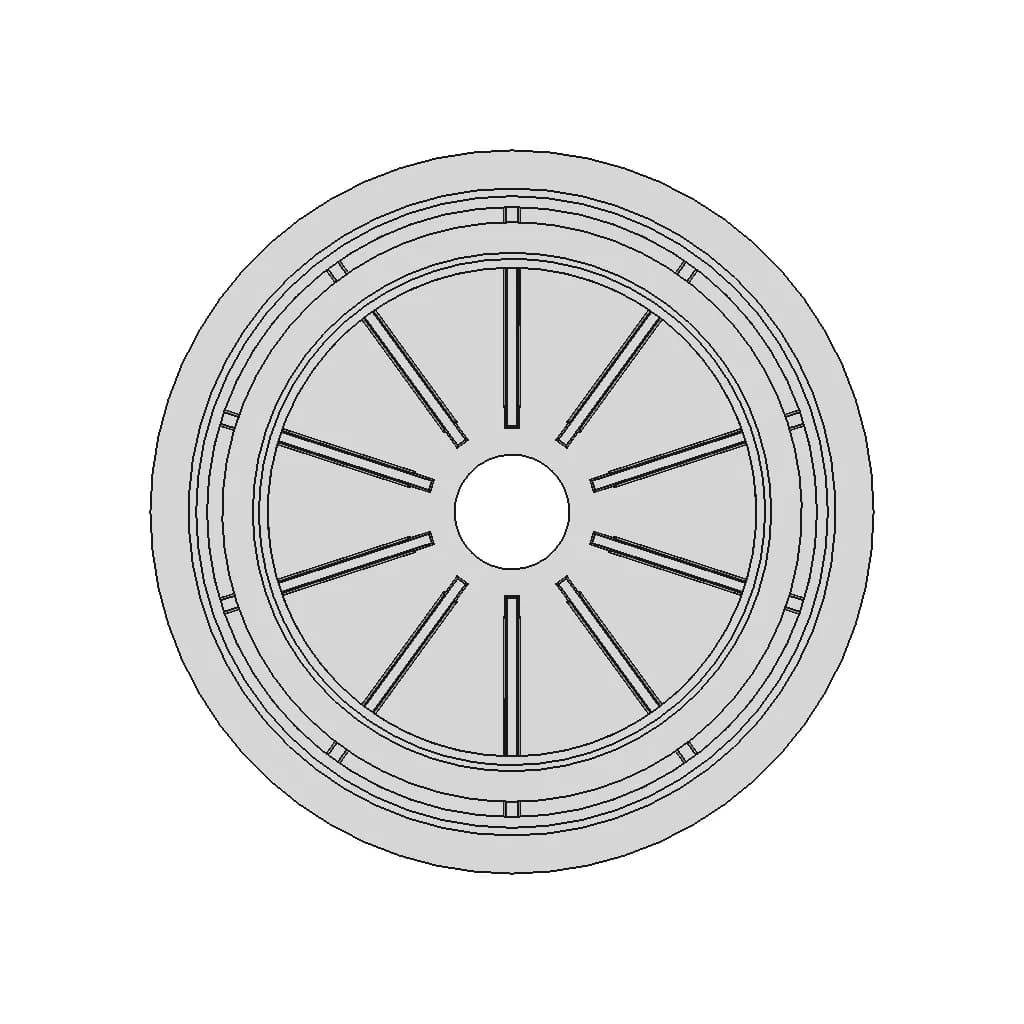 Back Plate For Centrifugal Pump 1 | CAD Model for Energy Systems_270_0_degree_snapshot