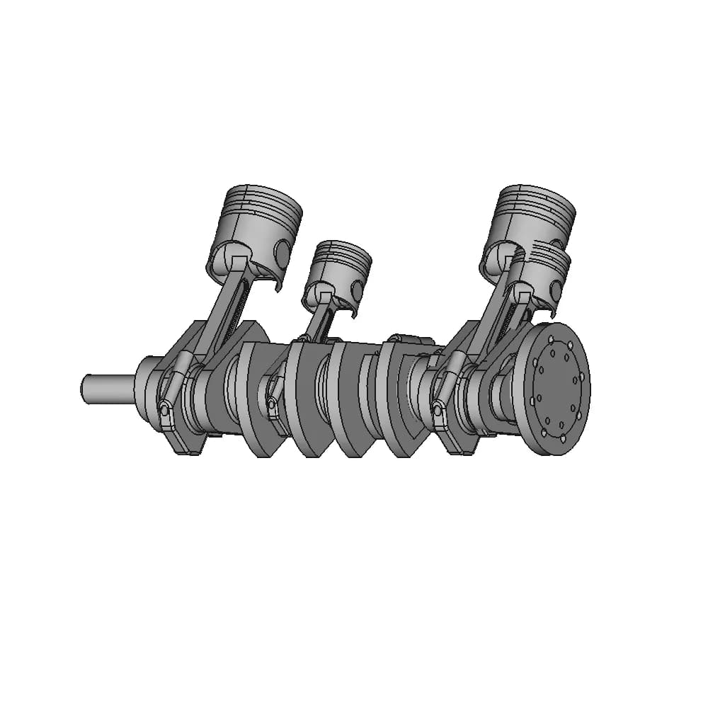 V Engine 25 | CAD Model for Energy Systems_60_30_degree_snapshot
