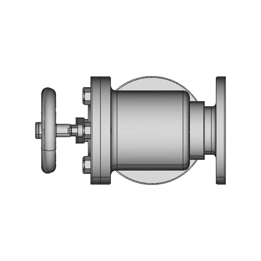 Feed Check Valve 90 | CAD Model for Energy Systems_0_90_degree_snapshot