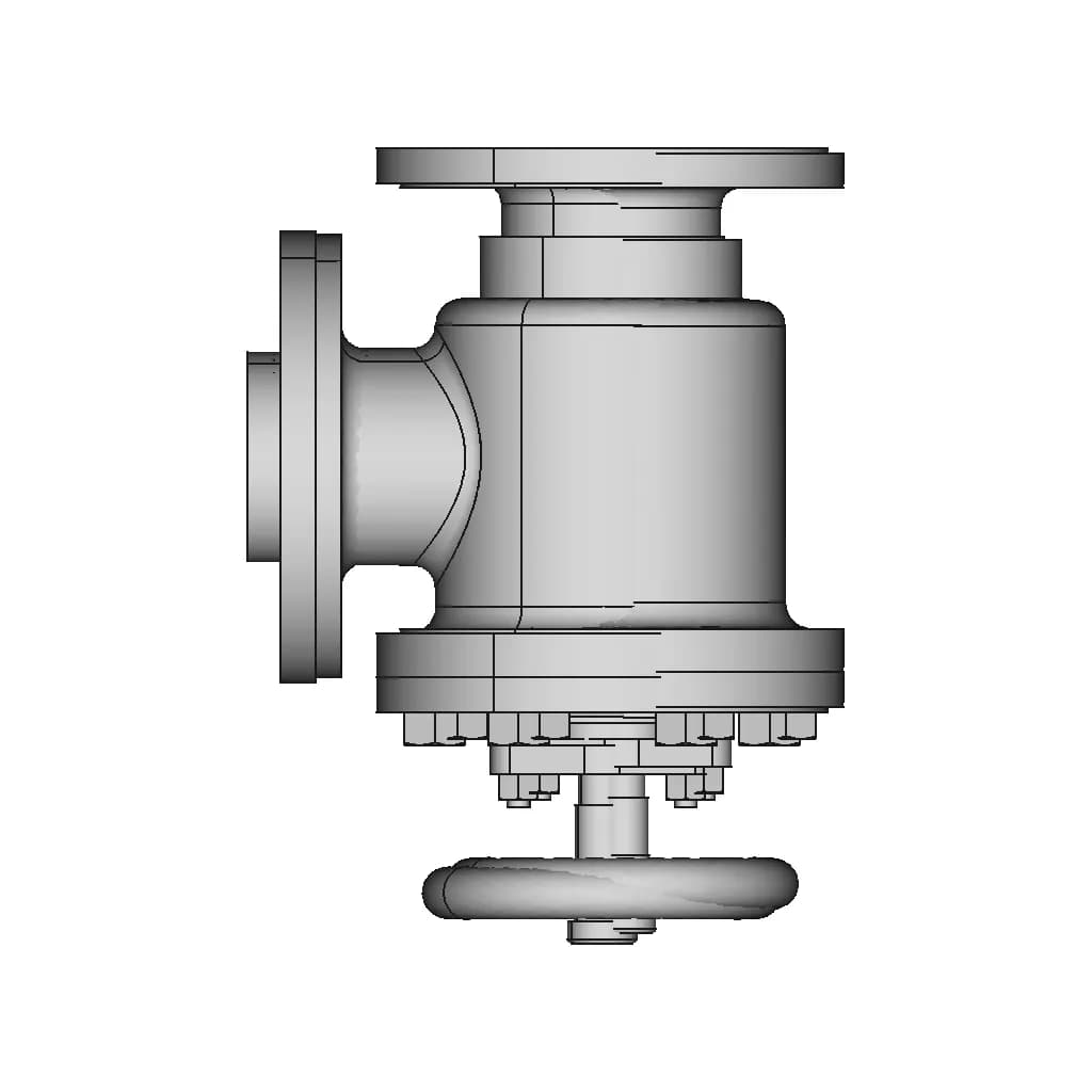Feed Check Valve 90 | CAD Model for Energy Systems_270_0_degree_snapshot