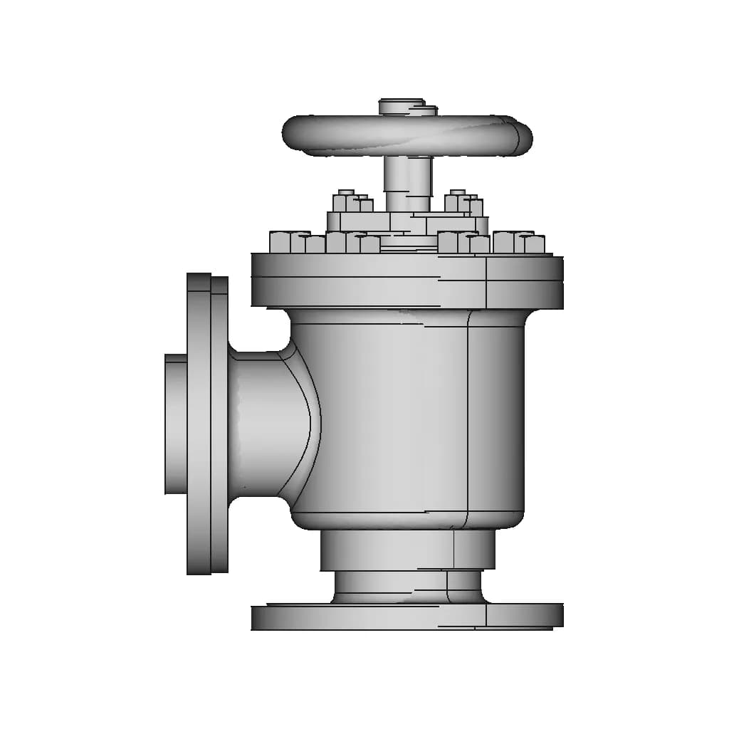Feed Check Valve 90 | CAD Model for Energy Systems_90_0_degree_snapshot