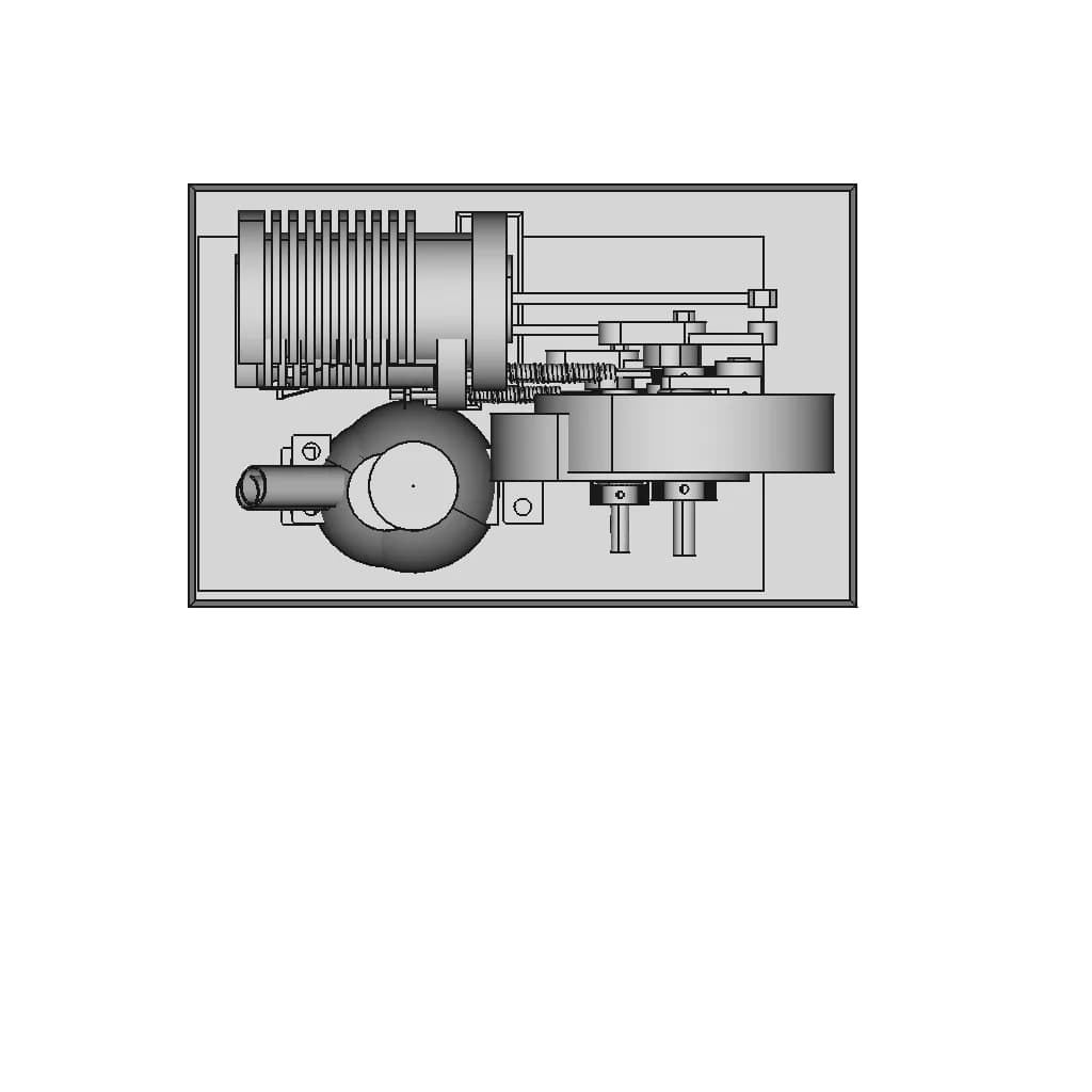 Flame Flickering Engine Or Flame Eater Engine 2 | CAD Model for Energy Systems_0_0_degree_snapshot