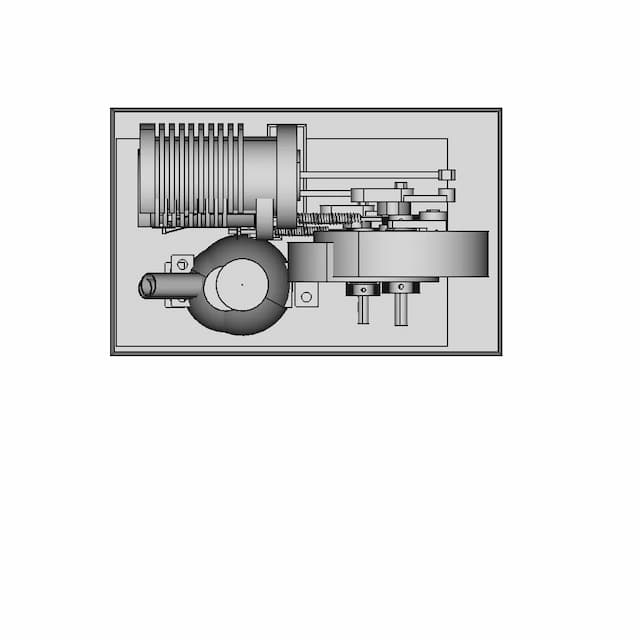 Flame Flickering Engine Or Flame Eater Engine 2 | CAD Model for Energy Systems