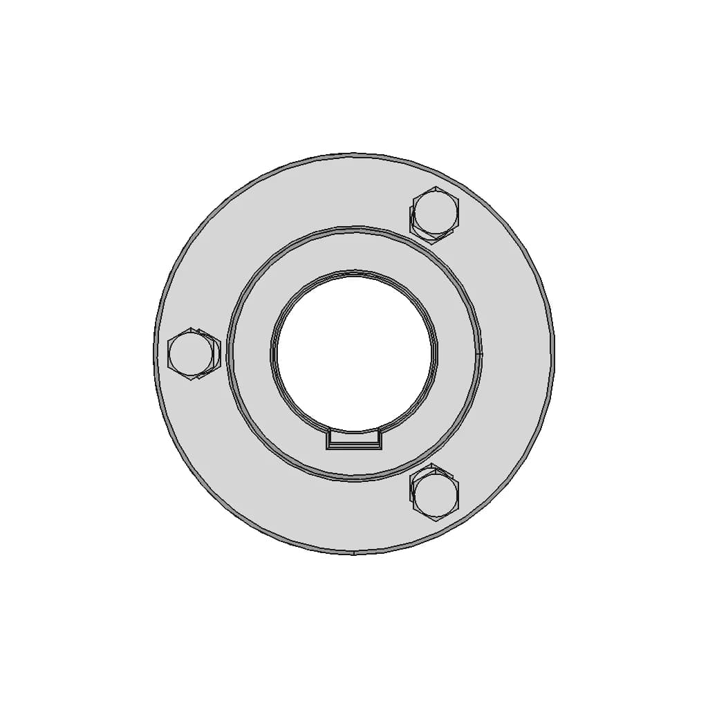 Rigid Flange Coupling 1000Nm D65Mm 1 | CAD Model for Energy Systems_0_270_degree_snapshot
