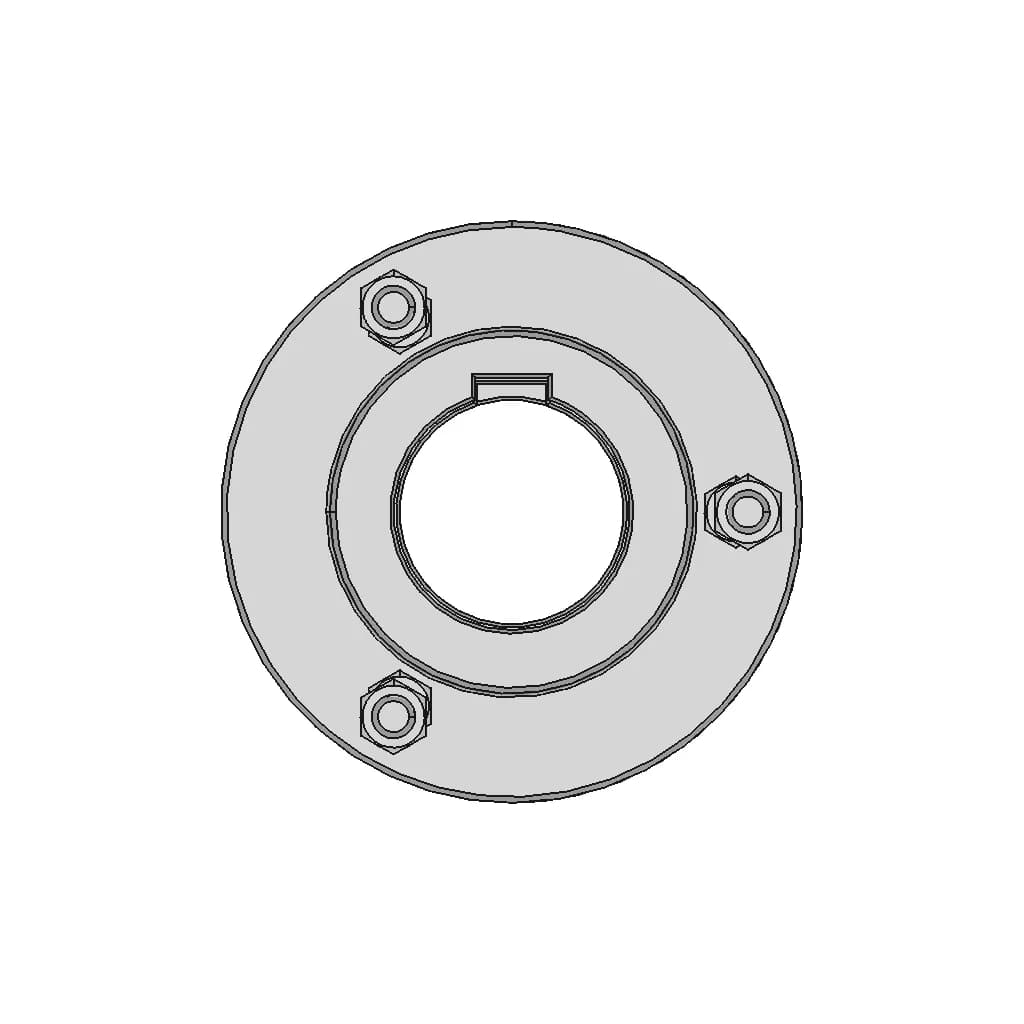 Rigid Flange Coupling 1000Nm D65Mm 1 | CAD Model for Energy Systems_0_90_degree_snapshot
