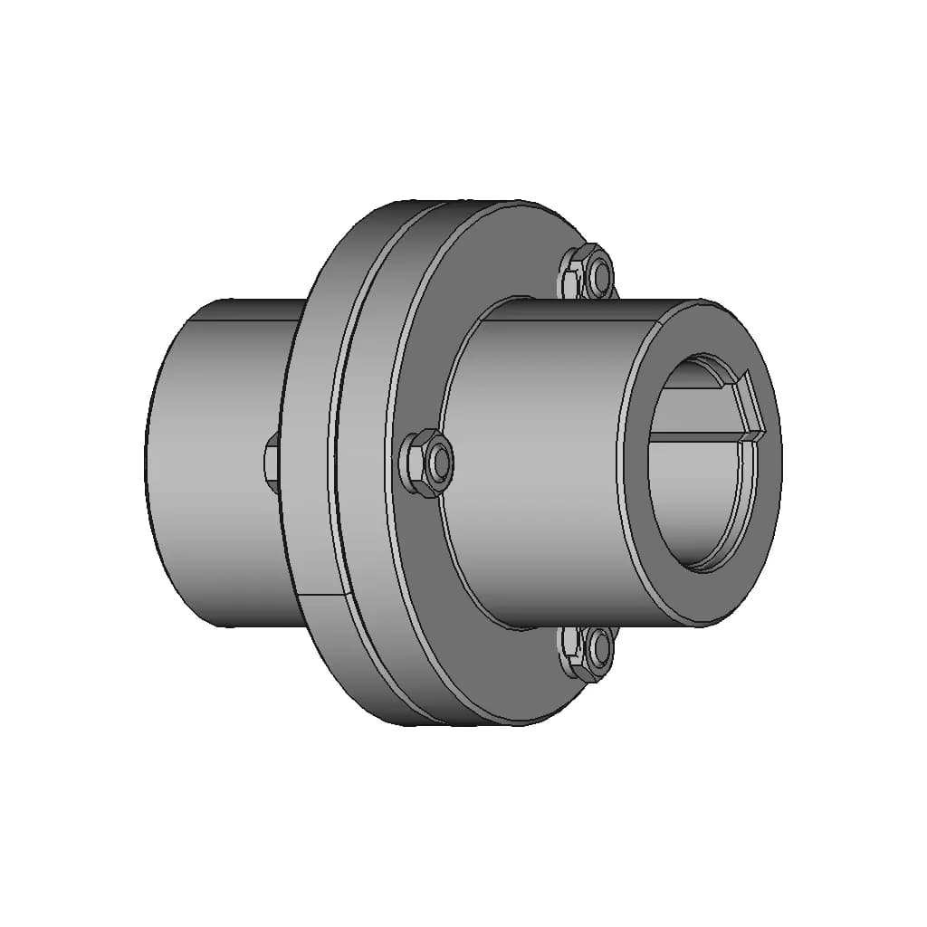 Rigid Flange Coupling 1000Nm D65Mm 1 | CAD Model for Energy Systems_60_30_degree_snapshot