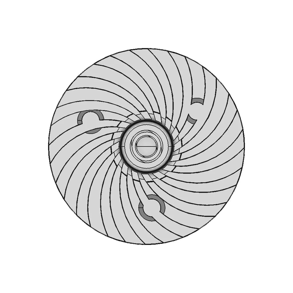 High Chrome Impeller 1 | CAD Model for Energy Systems_270_0_degree_snapshot