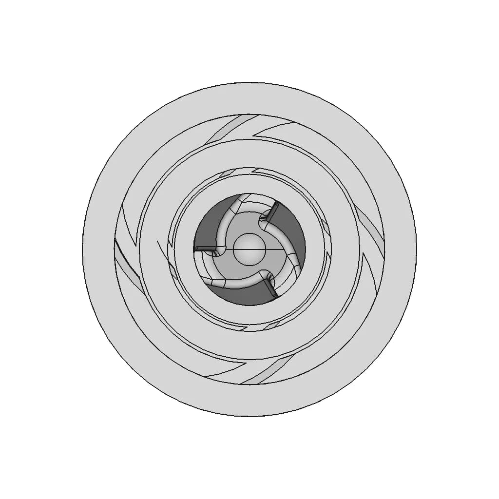High Chrome Impeller 1 | CAD Model for Energy Systems_90_0_degree_snapshot