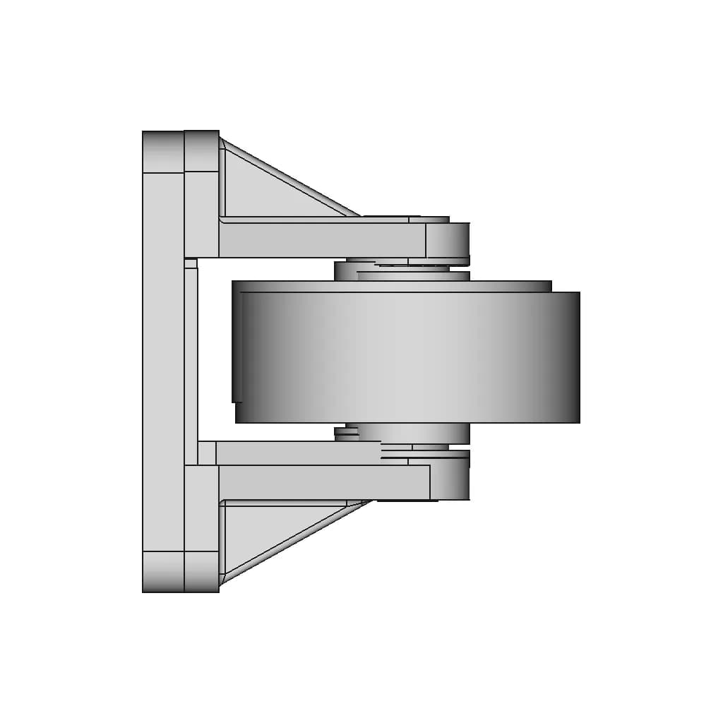 Shaky Castor Wheel 1 | Industrial CAD Design_0_270_degree_snapshot