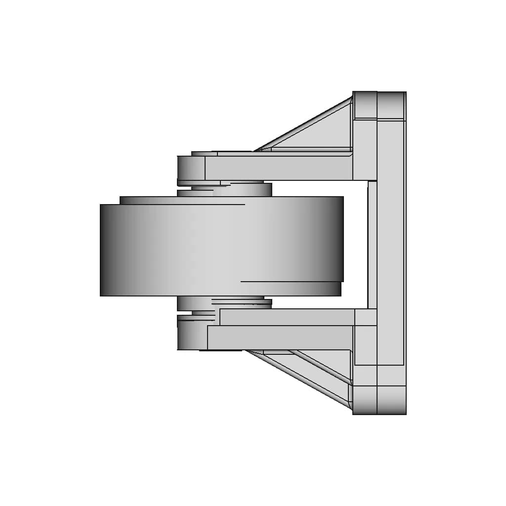 Shaky Castor Wheel 1 | Industrial CAD Design_0_90_degree_snapshot