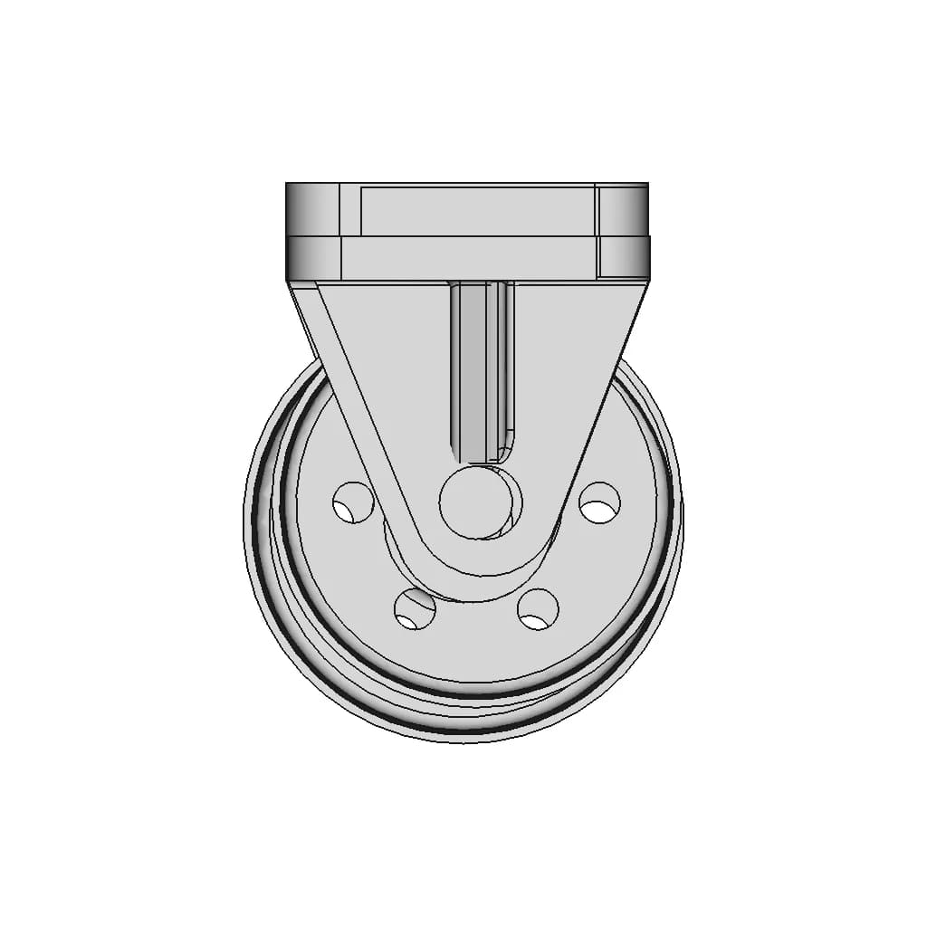Shaky Castor Wheel 1 | Industrial CAD Design_270_0_degree_snapshot