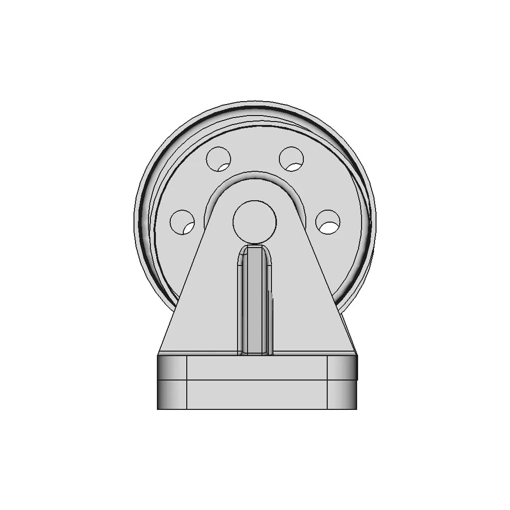 Shaky Castor Wheel 1 | Industrial CAD Design_90_0_degree_snapshot